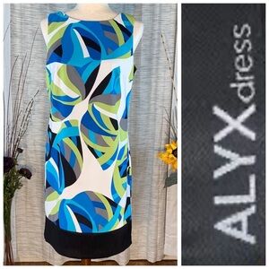 ALYX dress multicolored sleeveless abstract dress.